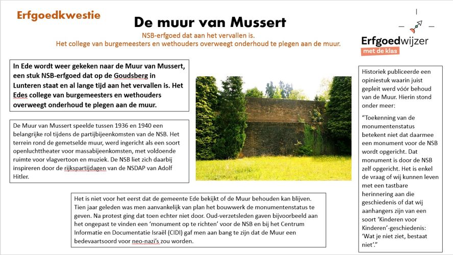De muur van Mussert